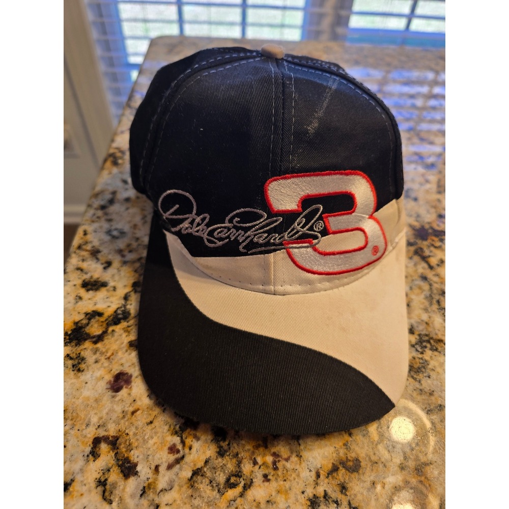 Dale Earnhardt 3‎ NASCAR Racing Cap Hat Black Red White GM Goodwrench One Size